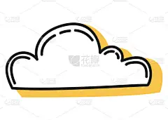 杂志涂鸦图标。手绘横幅或用于笔记本、日记本和计划书的元素.涂鸦笔迹风格。矢量说明.