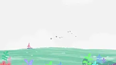 大海蓝天草花叶船大雁手绘插画psd图片大小2880x1620px 图片尺寸1.82 MB 来自PNG搜索网 pngss.com 免费免扣png素材下载！psd#草#插画#船#大海#大雁#动物#帆船#海#海浪#海鸥#海水#花#