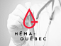 Héma-Québec / Branding : Refonte du logo d'Héma-Québec, développement de l'image de marque, création d'une brochure corporative sur le don de sang, et refonte du site web actuel.