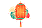 摄图网_402133361_手绘新年国潮灯笼(企业商用)