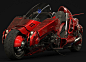 Fake Akira Motorcycle, Ying-Te Lien : After being influenced by the film AKIRA, I finally completed this fantasy motorcycle<br/>Modeling time is about a week, I hope you like it
