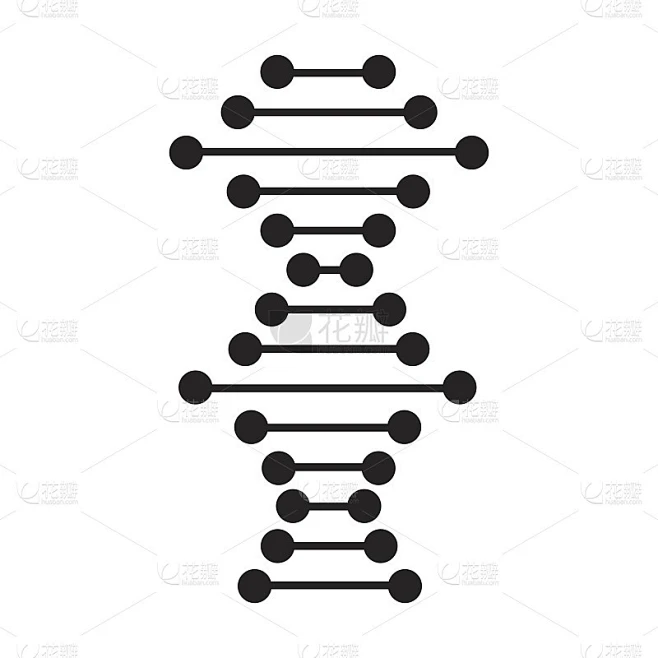 DNA分子分离图标素材-花瓣网