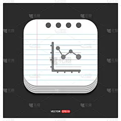 商务,图表,笔记本,图标,灰色,进出港显示牌,线图,简单,特拉华,联系
