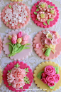 Flower Fondant Cupcake Toppers 12 Flowers 1 by mimicafeunion