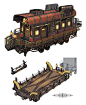 Phantom Train Car Concept Art from Final Fantasy XIV: Stormblood #art #artwork #gaming #videogames #gamer #gameart #conceptart #illustration #finalfantasy #ff14 #ffxiv