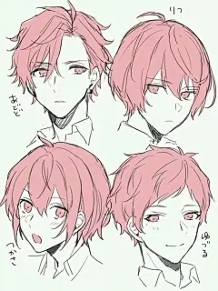 「推荐」不要再画光头啦！各种男女动漫人物的发型绘画参考