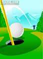 高尔夫运动矢量素材 – golf – 素材元素