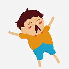 卡通扁平化人物孩子哭泣_新图网 https://ixintu.com 卡通 简约 小清新 扁平化 装饰 人物 图案 小孩子 哭泣
