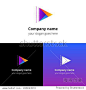 Play music sound button and video movie film strips flat logo icon vector template. Abstract symbol and button with colorful gradient for music, cinema, television, industrial service or company. - 科技,符号/标志 - 站酷海洛创意正版图片,视频,音乐素材交易平台 - Shutterstock中国独家合作伙伴 
