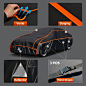 Kayme Bâche Voiture Anti-grêle Étanche, Housse de Protection Voiture Extérieur Contre Pluie Soleil Poussière, Bâche Contre la Grêle pour Berline 450 à 475 cm. 3L Noir : Amazon.fr: Animalerie