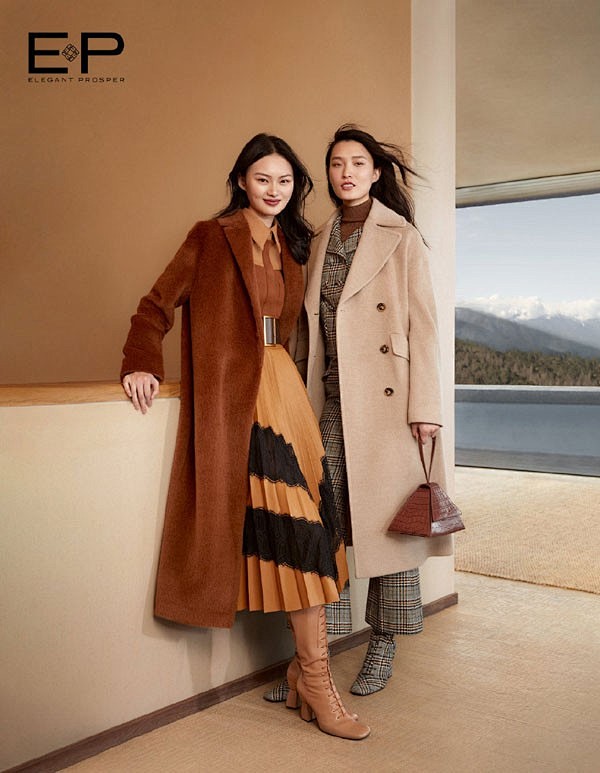 EP雅莹女装2019秋冬新款广告大片_图...