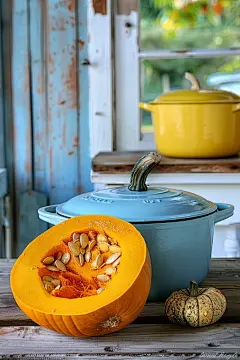 瓜果南瓜有机食材图片