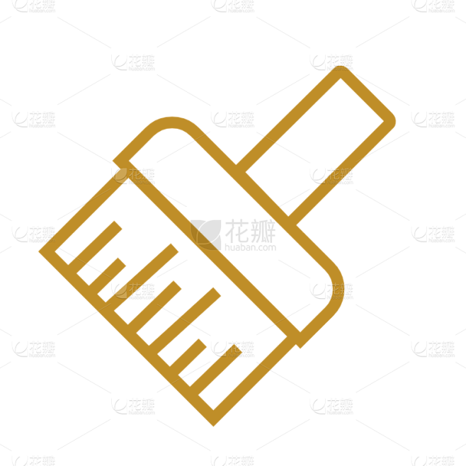 ICON-矢量美术工具icon-刷子