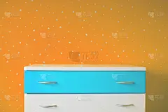 美丽的星空房间里的白色基座