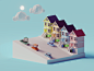 Low Poly San Francisco : A quick SF scene I made