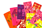 Times bespoke red packets 时代地产高级定制利是封 : 提炼经典的中国礼节文化汉字,用富有实验性的视觉语言，进行全新演绎,依循中国礼节文化，根据每一款利是封的不同使用场合，提炼具有相对应“礼节寓意的中国字”。禮-见面礼表示见面礼，礼尚往来，以及中国人际关系中有礼有节之意；楽-寿辰礼生日快乐,知足常乐,简单直接向每一个“寿星”传达祝福;囍-嫁娶礼双喜连枝,喜缔良缘之意，繁体的喜字，用来做新婚的红包再好不过;福-节庆礼福代表福气、福运、幸福。福与祈福、祝福、幸福及一切美好的愿望息息相关