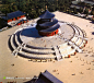 名胜古迹素材，俯视北京天坛高清图片