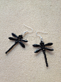 Beaded Dragonfly Earrings