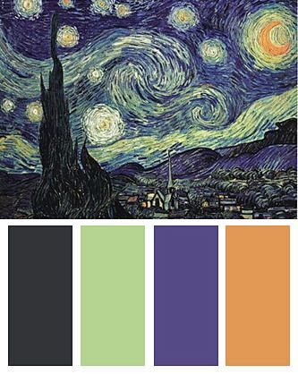 梵高作品的配色方案你值得拥有