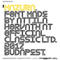 Mazura - New font, 2017. : 1960s – ’80s sci-fi books, swiss style, discotheques, my mother and all the pretty girls inspired this font. Primary this is a display typeface made for industrial environment, especially for spaceships and spacecrafts. Made in 
