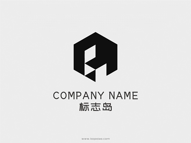 六边形工程机械五金建材机电电机LOGO标志设计-花瓣网