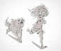 Daniel Tal on Instagram: “Quick end of day sketch. Girl running with her dog. . . . . . . . . . . . . #art #artistsoninstagram #instaart #storyartist #drawing…”