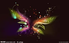 炫彩背景 背景 黑色背景