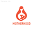 标志说明：母亲和宝宝的标志设计。