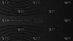 弯曲平滑线3D矢量模糊效果深灰色未来技术抽象背景