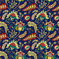 Textile pattern design :: Behance