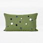 MILAMILA简约现代/靠包抱枕靠垫/果绿色多色毛线球腰枕-淘宝网