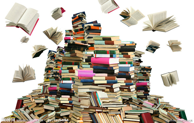 书籍堆积高清图