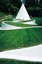 Way to the Hidden Garden, Sapporo Open Air Sculpture Park, Sapporo, Japan. by Dani Karavan