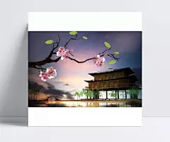 日本樱花 房子 唯美8k背景图片|鬼刀壁纸,带鱼屏壁纸,4K壁纸,5K壁纸,8K壁纸,手机壁纸,4K背景