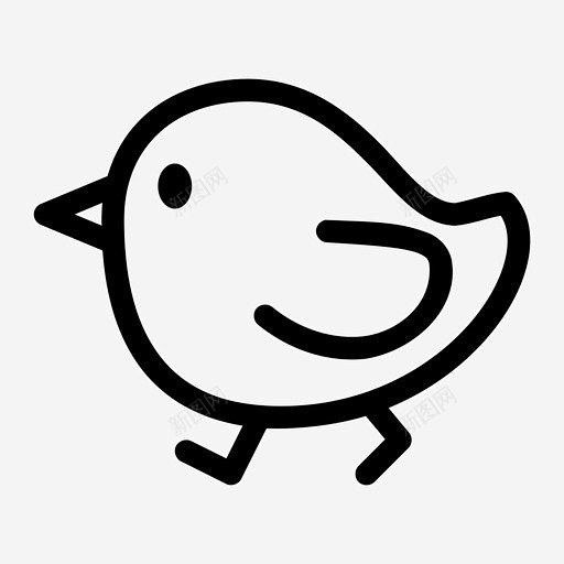 小鸡动物鸡图标 页面网页 平面电商 创意素材-花瓣网