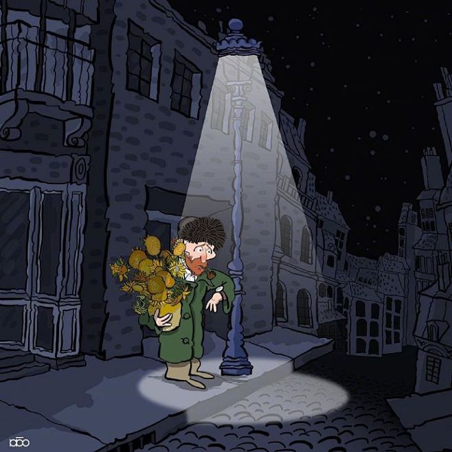 系列漫画《梵高的生活》一些新作品，非常适...