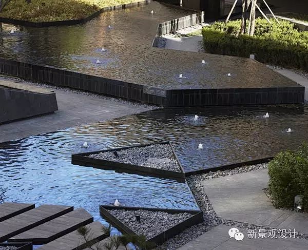 景观水景跌水叠水静面等
