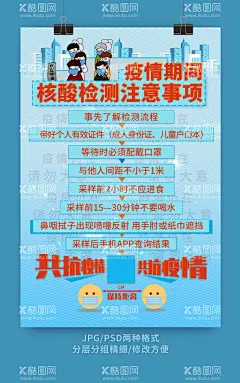 核酸检测注意事项宣传海报  - 源文件下载【酷图网】核酸检测,核酸检测海报,防控疫情,核酸海报,核酸,防控疫情海报,疫情海报,核酸检测点,核酸检测处,核酸检测须知,防疫检查,防疫海报,测体温,核酸检测流程,核酸检测提示,测核酸,疫苗接种,