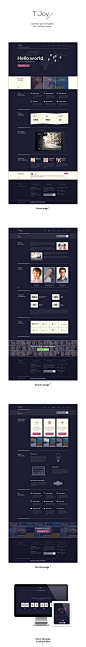 T.Joy - Flat Multipurpose PSD Template by Olia Gozha, via Behance: 