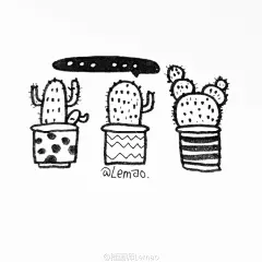 【手绘】简单又实用的黑白小插画→_→#手帐素材##get√# ​​​ ​​​​