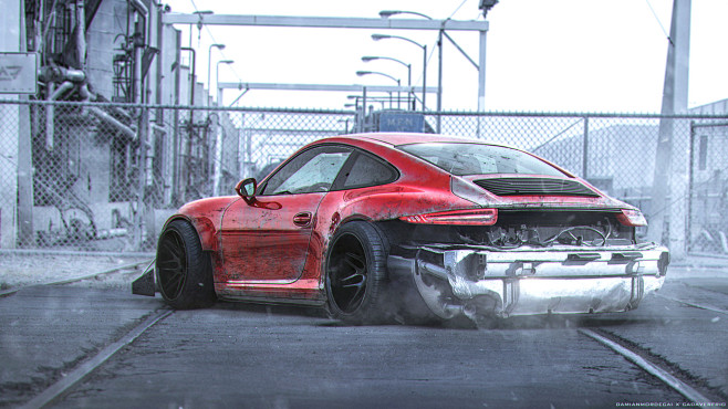 Porsche 911, Cadaver...