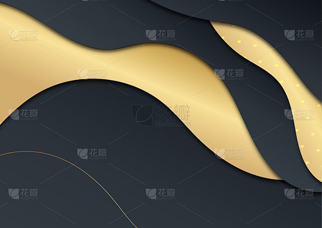 黑色和金色抽象背景