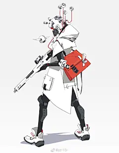 {线稿系列}角色线稿设计，动态（日韩现代）...