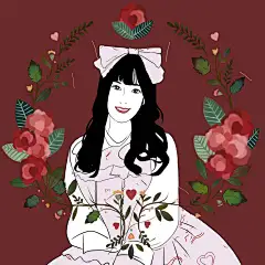 原创手绘AI/PS人物头像