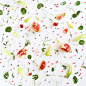 Food Collages by Julie Lee : California-based artist Julie Lee creates and photographs colorful food compositions to promote healthy eating and celebrate local, sustainable produce.

"My food collages on Instagram started out as a way to showcase sea