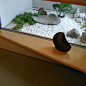坪庭の枯山水と飾りカウンター - ・・・OpenAirCafe・・・