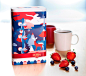 Paulig Coffee Can Illustration : Illustration of Juhla Mokka coffee tin can, inspired by the Finnishlake landscapes and endless summer nights. Paper cut advertisingfor the coffee brand made together with Owen Gildersleeve.