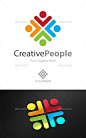 有创造力的人——人类标志模板Creative People - Humans Logo Templates文摘、商业圈,色彩艳丽、社区、概念、连接,设计师,友谊,集团的手,手,帮助,图标,标志,会议,网络,人、社会、社交媒体、支持,团队,团队合作,一起,联盟,团结,矢量 abstract, business, circle, colorful, community, concept, connection, designer, friendship, group, hand, hands, help, i