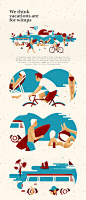 Beach illustrations | Editorial illustrations by Andriy Muzichka