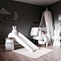 a cute kid's room by @stine.moi, Miffy lamp, Rosaline doll bed and Cam Cam baby quilt are all available at www.istome.co.uk